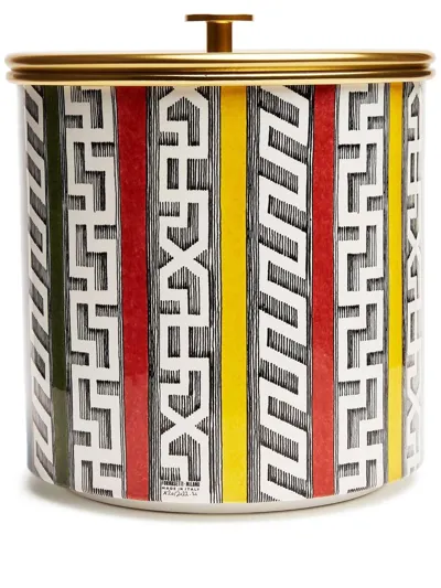 Fornasetti Bordi Antichi Ice Bucket In Yellow