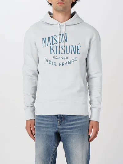 Maison Kitsuné Palais Royal Cotton Sweatshirt In Grey