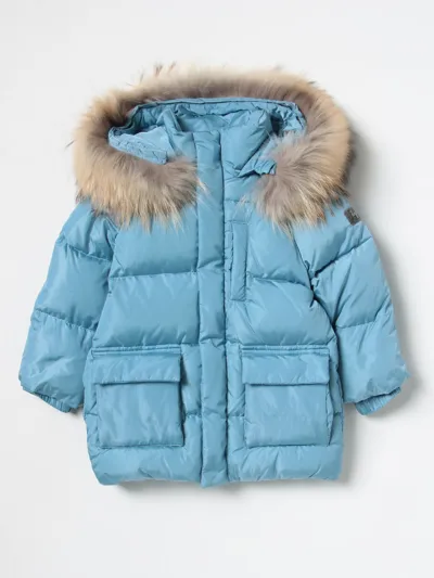 Il Gufo Babies' Jacket  Kids In Gnawed Blue