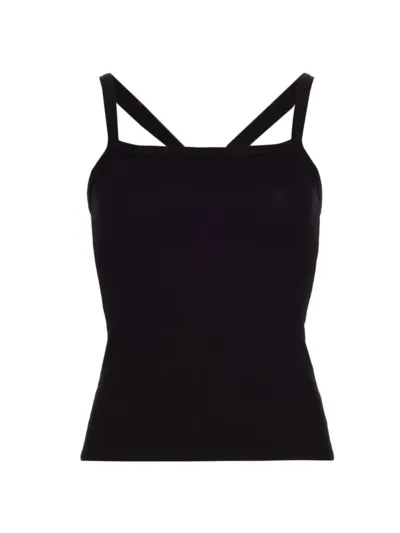 Splits59 Romy Rib-knit Tank Top In Black