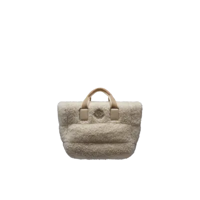 Moncler Collection Mini Caradoc Tote Bag White In Blanc