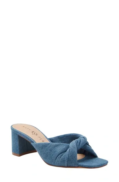 Katy Perry Women's The Tooliped Twisted Sandal Women's Shoes In Blue Denim