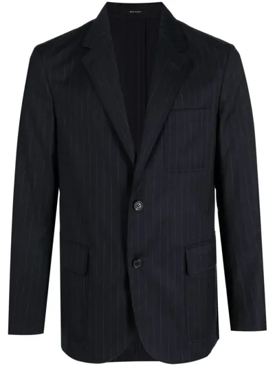 Dunhill Pinstripe Single-breasted Blazer In Blue