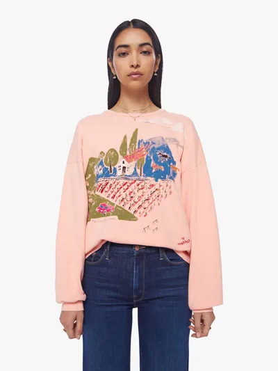 Mother The Drop Square Burning Down The House Shirt In Pink