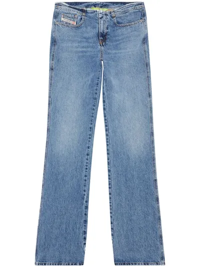 Diesel D-escription Flared Jeans In Blue