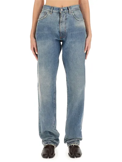 Maison Margiela Loose Fit Jeans In Denim