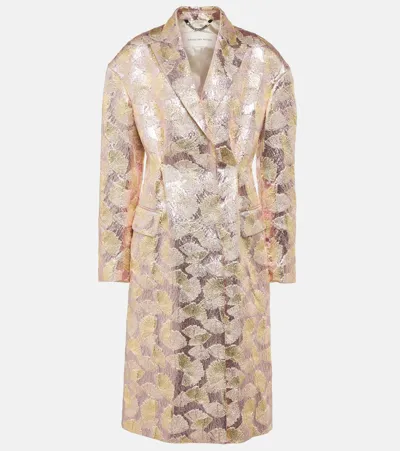 Dries Van Noten Mantel Aus Einem Wollgemisch In Gold