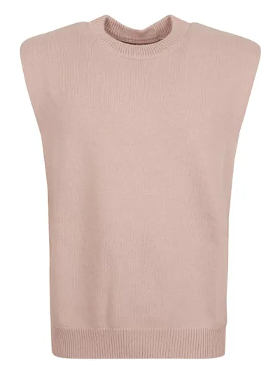 Jil Sander Positano Gilet In Pink