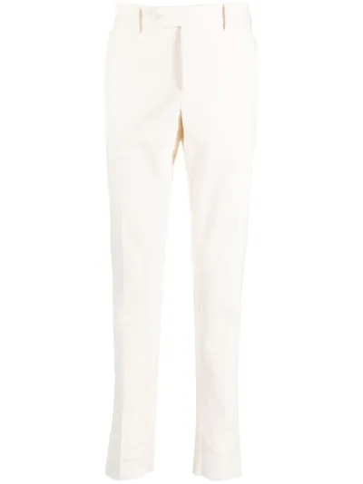 Luigi Bianchi Cotton Trousers In Cream