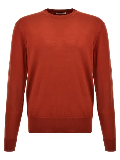 Pt01 Merino Wool Sweater In Red