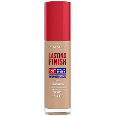 Rimmel Lasting Finish 35hr Foundation 30ml (various Shades) - 100 Ivory