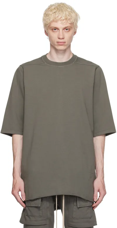 Rick Owens Drkshdw Gray Jumbo T-shirt In Grey