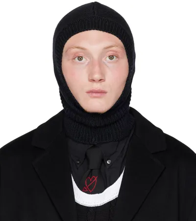 Ernest W Baker Black Knit Balaclava