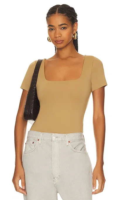 Good American Scuba Modern Bodysuit In Neutral