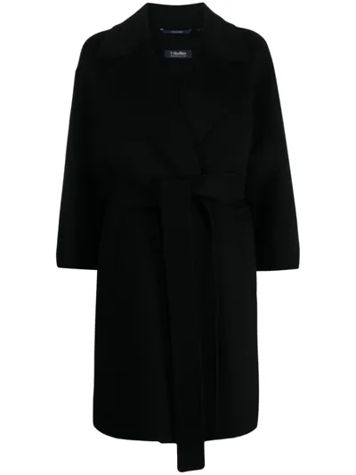 's Max Mara Arona Single-breasted Wool Coat In Black