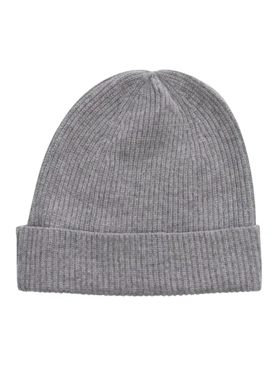 Ballantyne Ribbed Beanie In Gray