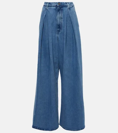 Giuseppe Di Morabito High-rise Wide-leg Jeans In Blau