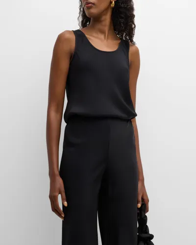 Tse Cashmere Silk Scoop-neck Tank In Black