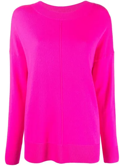 Chinti & Parker Fine-knit Crew-neck Jumper In Pink