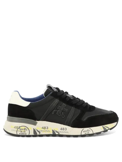 Premiata Lander 6402 Low Top Sneakers In Black