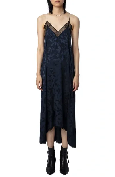 Zadig & Voltaire Risty Silk Midi Dress In Multi