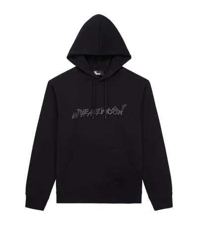 The Kooples Cotton Graphic Print Hoodie In Black