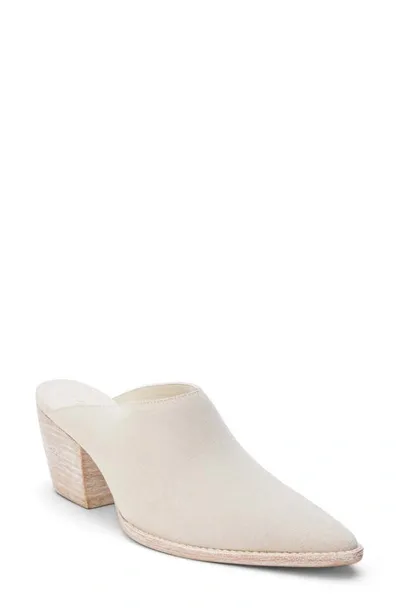 Matisse Cammy Pointy Toe Mule In Ecru Suede