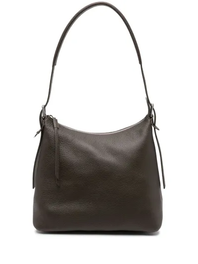 Lemaire Hobo Belt Leather Shoulder Bag In Brown