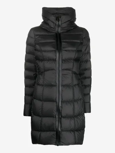 Peuterey Hooded Duck-feather Padded Coat In Black