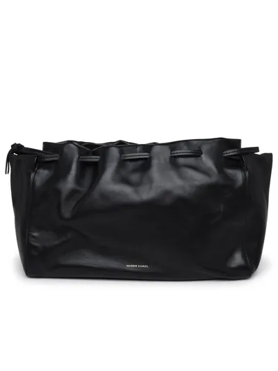 Mansur Gavriel Bloom Drawstring Shoulder Bag In Black