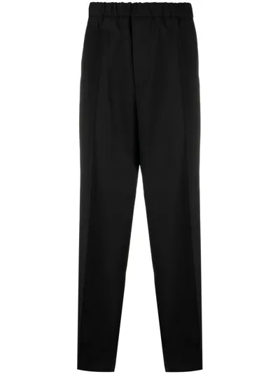 Jil Sander Wide Leg Pants In Black