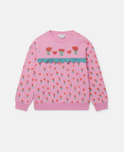 Stella Mccartney Tulip Print Sweatshirt In Pink