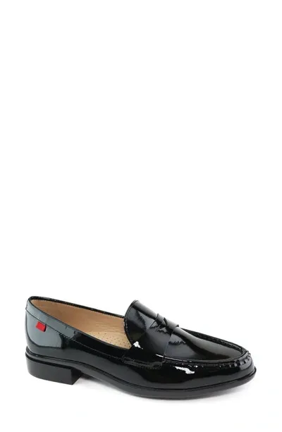 Marc Joseph New York Lafayette Penny Loafer In Black Soft Patent