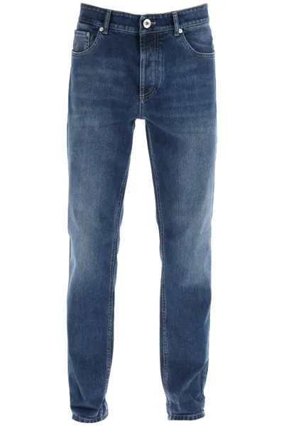 Brunello Cucinelli Jeans  Men Color Denim In Blue