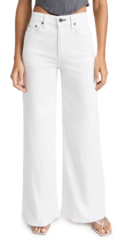 Askk Ny Wide Leg Jeans In White