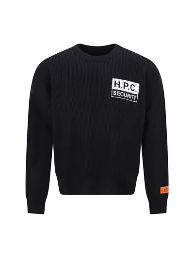 Heron Preston H.p.c. Security Crewneck Jumper In Black