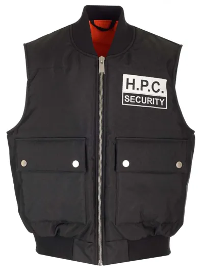 Heron Preston H.p.c. Security Zipped Gilet In Black