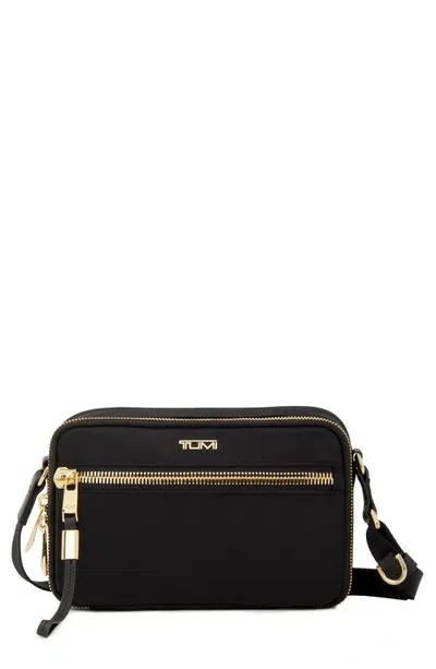 Tumi Voyageur Langley Crossbody In Black/gold