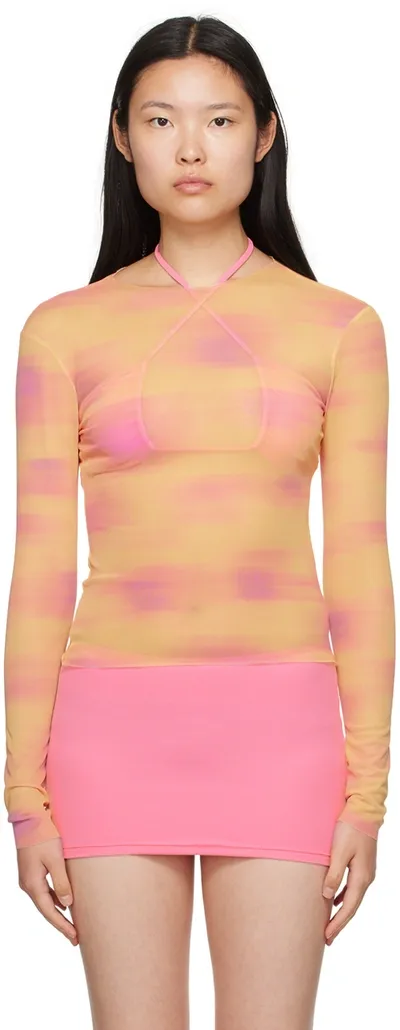 Binya Yellow Arena Long Sleeve T-shirt In Jengibre