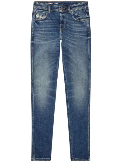 Diesel Babhila Mid-rise Skinny Jeans In Blue