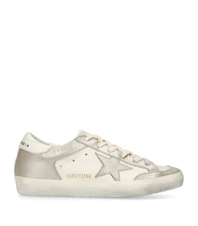 Golden Goose Leather Super-star Sneakers In White