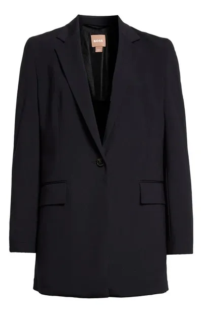 Hugo Boss Jexotta Single Breasted Blazer In Black