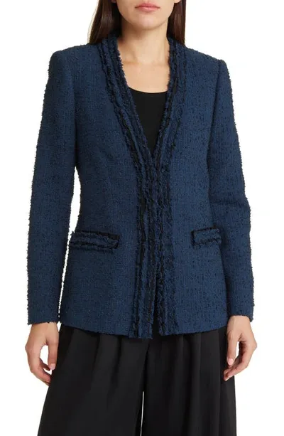 Kobi Halperin Lola Tweed Jacket In Navy