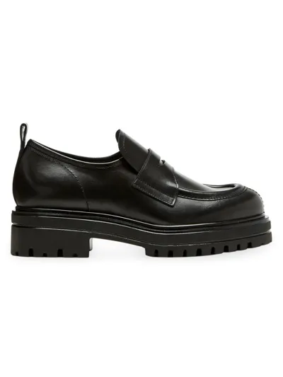 La Canadienne Refresh Leather Loafer In Black