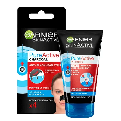 Garnier Pure Active Anti-blackhead Duo Set In Neutral