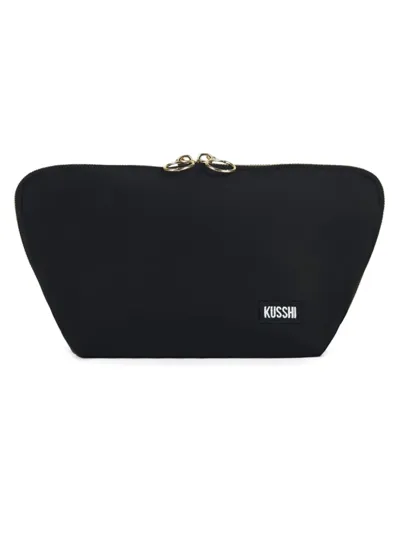 Kusshi Signature Makeup Bag In Black Pink