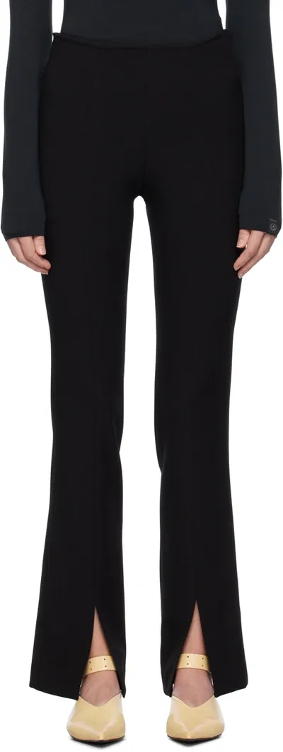 Lvir Black Slit Trousers