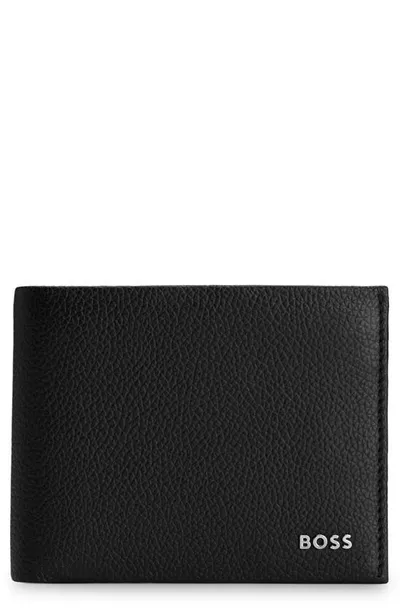 Hugo Boss Highway Leather Bifold Wallet In Black