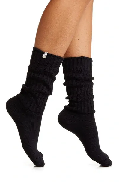 Ugg Tyla Slouchy Crew Socks In Black