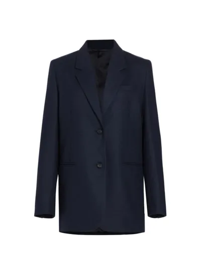 Totême Women's Single-breasted Wool-blend Jacket In Navy